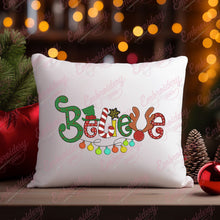 Believe Christmas Embroidery Machine Design