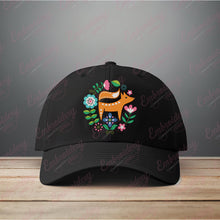 Fox & Flowers Embroidery Design