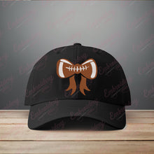 American Football Bow Embroidery Design