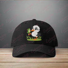 Stork Holding A Frog Embroidery Design