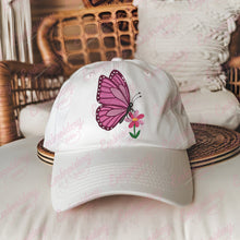 Butterfly on Flower Embroidery Design