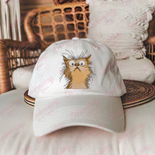 Cat With Startled Expression Embroidery Design