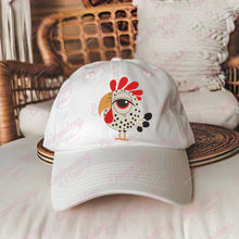 Funny Crazy Chicken Embroidery Design