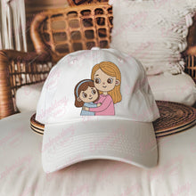 Mom With Little Daughter Mothers Day Embroidery Design