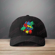 Melting Rubik's Cube Machine Embroidery Design