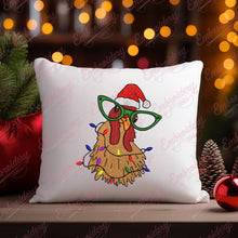 Christmas Chicken Embroidery Design