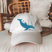 Dolphin With Bubbles Embroidery Design