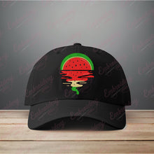 Watermelon Vaporwave Sunset Embroidery Design