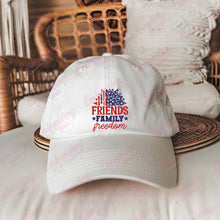 Friends Family Freedom Embroidery Design