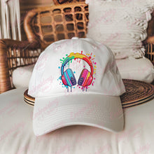 Colorful Headphones Embroidery Design