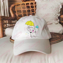Cute Elephant With Umbrella Embroidery Design