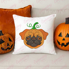 Pug Pumpkin Dog Halloween Costume Embroidery Design