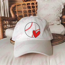 Baseball Heart Embroidery Design