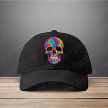 Colorful Skull Embroidery Design