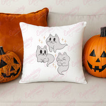 Spooky Cat Ghosts Halloween Embroidery Design