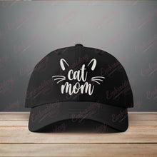 Cat Mom Embroidery Design