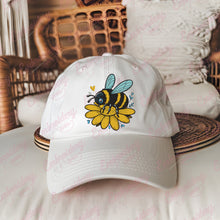 Bee On A Flower Embroidery Design