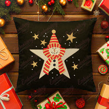 Christmas Snowman Star Embroidery Design