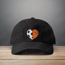 Soccer Basketball Ball Heart Embroidery Design