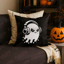 Halloween Ghost With Headphones Embroidery Design