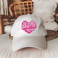 Pink Disco Heart Mama Embroidery Design