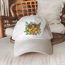 Horn Of Plenty Thanksgiving Embroidery Design