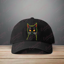 Cat Outline Art Embroidery Design