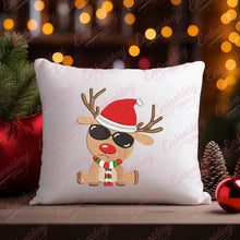 Cool Christmas Reindeer Embroidery Design