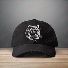 Enigmatic White Panther Embroidery Design
