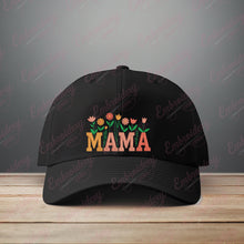 Flower Mama Typography Embroidery Design