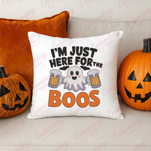 Here For The Boos Drinking Halloween Ghost Embroidery Design