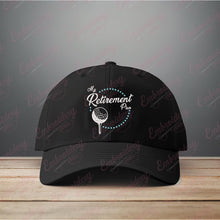 Golf Retirement Plan Embroidery Design