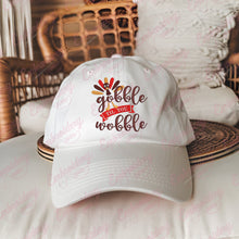Thanksgiving Gobble Til You Wobble Quote Embroidery Design