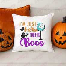 Here For The Boos Funny Halloween Party Embroidery Design