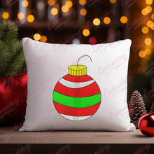 Christmas Striped Ball Embroidery Design