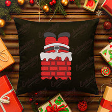 Christmas Santa In Chimney Embroidery Design