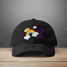 Rainbow Birthday Number 2 Embroidery Design