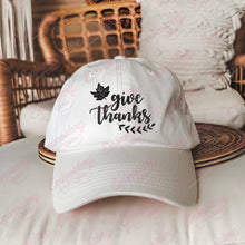 Give Thanks Happy Thanksgiving Embroidery Design