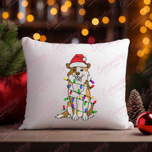 Australian Shepherd Christmas Dog Embroidery Design
