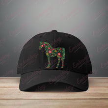 Floral Horse Embroidery Design