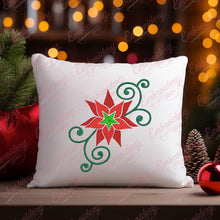 Decorative Christmas Flower Embroidery Design