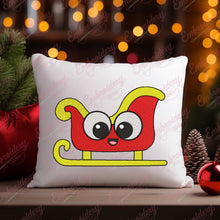 Christmas Cartoon Sled Embroidery Design