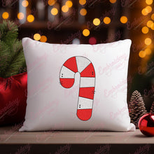 Christmas Candy Cane Embroidery Art