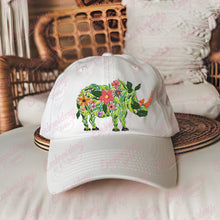 Beautiful Flower Rhino Embroidery Design