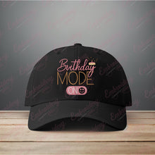 Birthday Mode On Embroidery Design