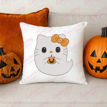 Hello Kitty Ghost Halloween Embroidery Design
