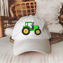 Green Fram Tractor Embroidery Design