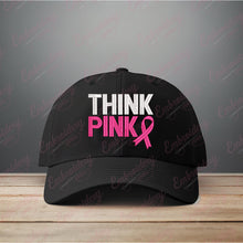 Think Pink Breast Cancer Embroidery Design