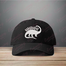 Nanasaurus Funny Dinosaur Embroidery Design