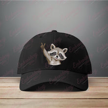 Peace Sign Raccoon Embroidery Design